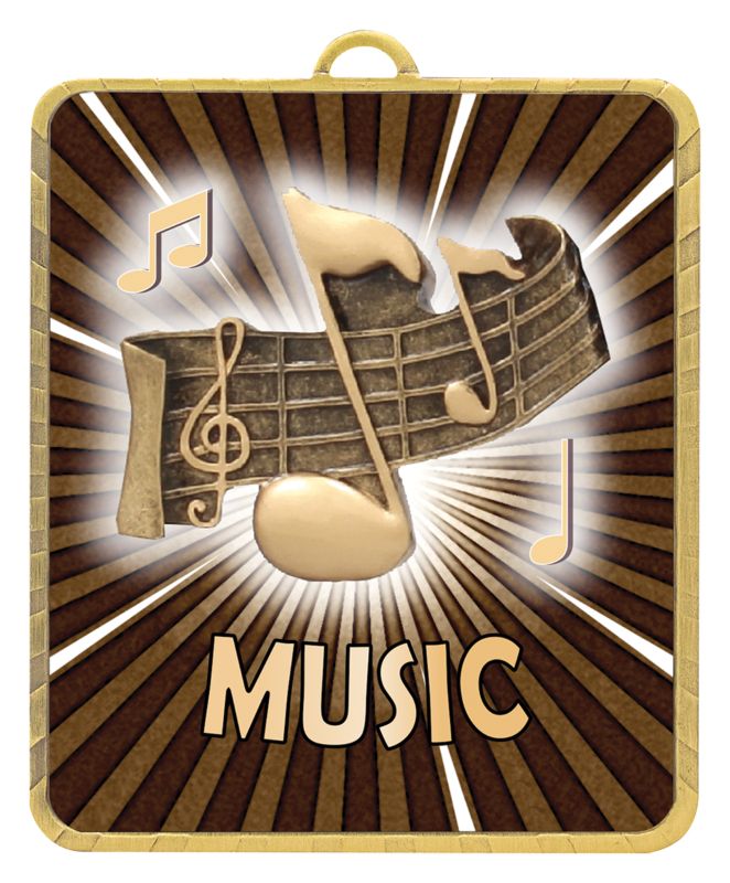 LM021G Lynx Medal Music 7.5cm