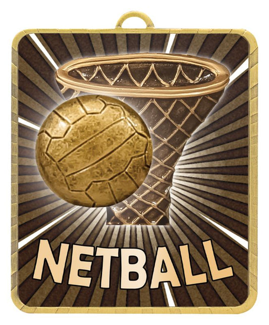 LM037G Lynx Medal Netball 7.5cm