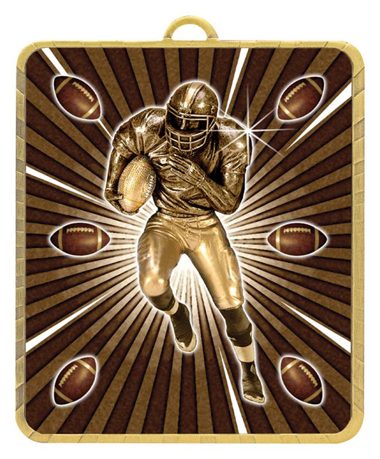 LM055G Lynx Medal American Football 7.5cm