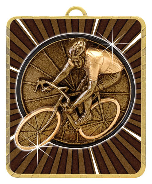 LM064G Lynx Medal Cycling 7.5cm