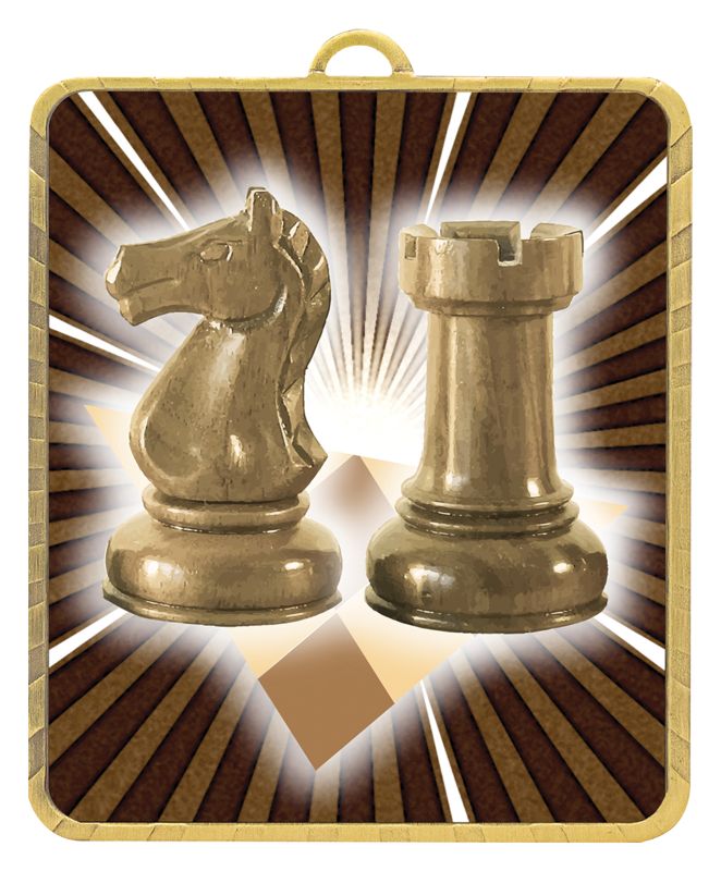 LM078G Lynx Medal Chess 7.5cm