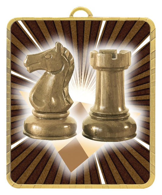 LM078G Lynx Medal Chess 7.5cm