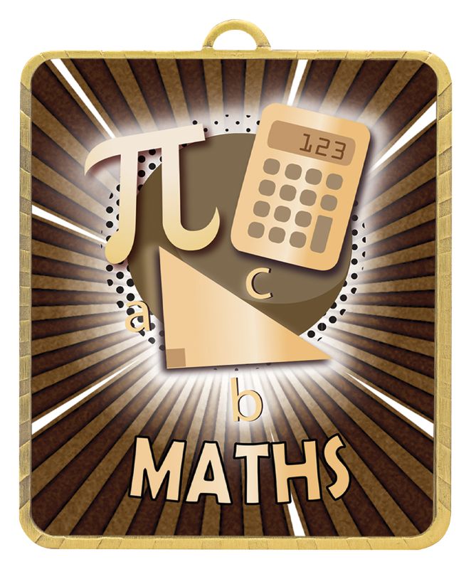 LM102G Lynx Medal Maths 7.5cm