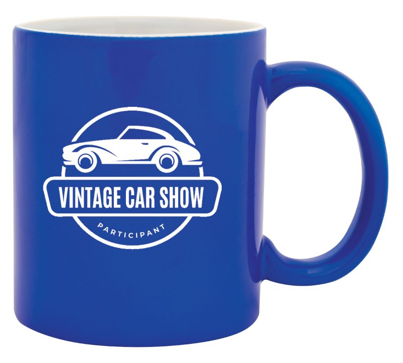 LMG23 Laserable Blue Coffee Mug 325ml