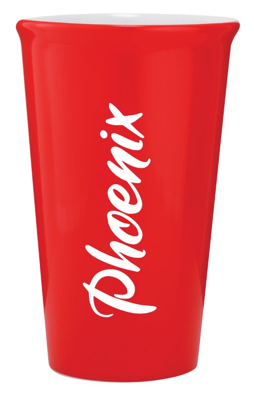 LMG42 Laserable Red Latte Mug 415ml