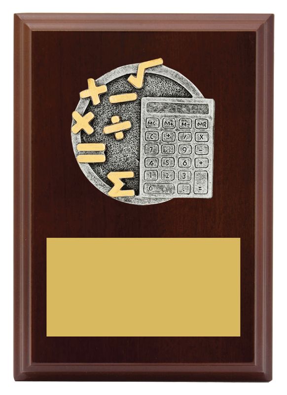 LPF420A Plaque Peak Maths 15cm