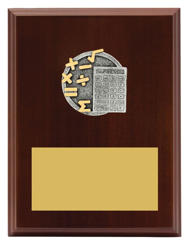 LPF420C Plaque Peak Maths 20cm