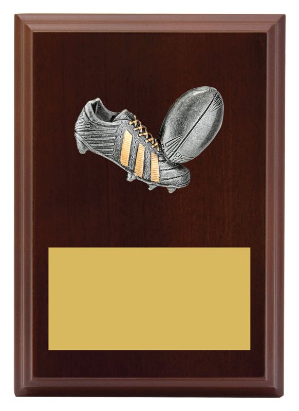 LPF439A Plaque Peak Rugby League / Union 15cm