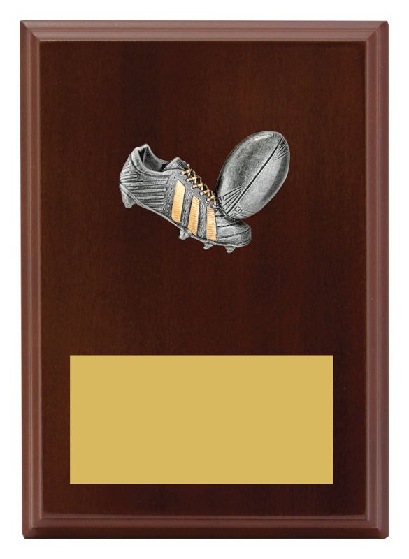 LPF439B Plaque Peak Rugby League / Union 17.5cm