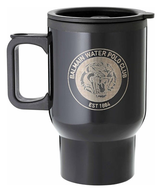 LTM001 Laserable Black Travel Mug with Handle 740ml
