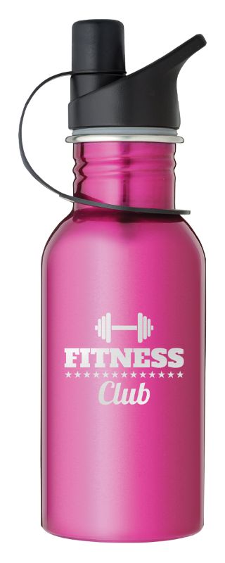 LWB016 Laserable Pink Water Bottle 500ml