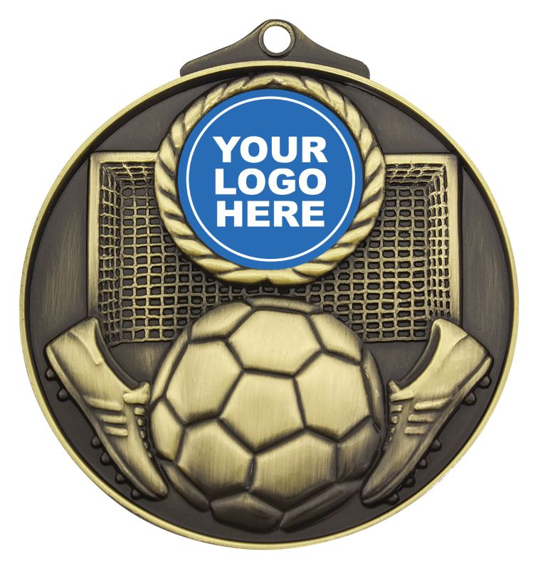 M080G Football Insert Medal Gold 7cm