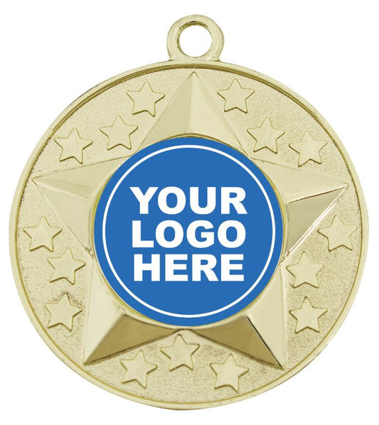 M156G Stars Medal Gold 5cm