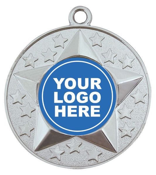 M156S Stars Medal Silver 5cm