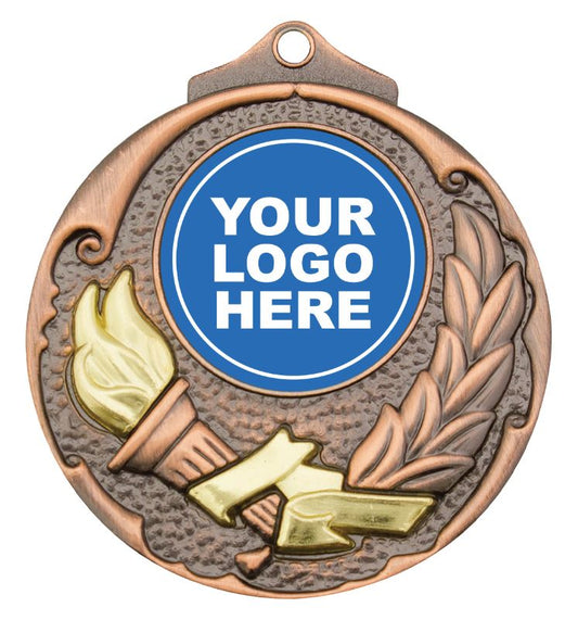 M411B Torch Medal Bronze 5.2cm