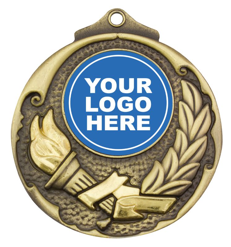 M411G Torch Medal Gold 5.2cm