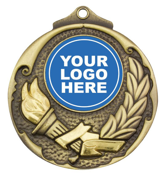M411G Torch Medal Gold 5.2cm