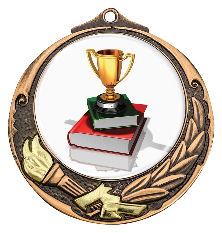M412B-C051 Academic Bronze Medal 7cm