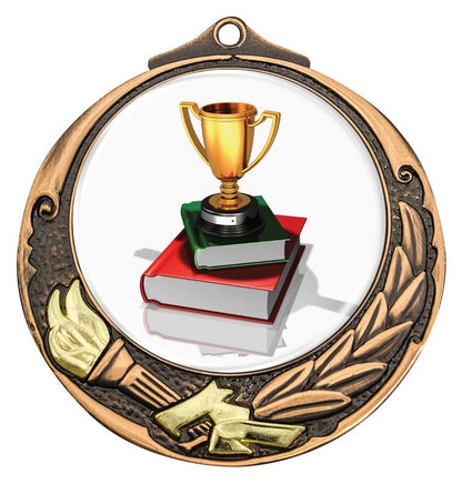 M412B-C051 Academic Bronze Medal 7cm
