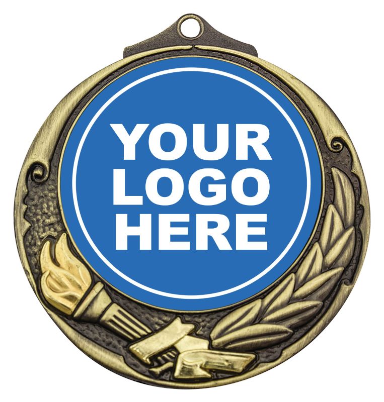 M412G Torch Insert Medal Gold 7cm