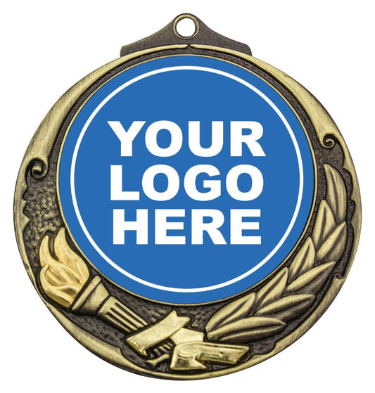 M412G Torch Insert Medal Gold 7cm