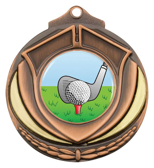 M431B-K88 Shield Medal Golf Bronze 5.2cm