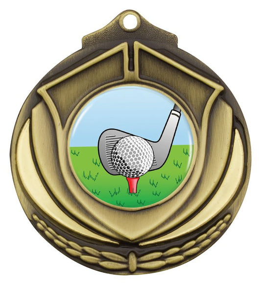 M431G-K88 Shield Medal Golf Gold 5.2cm