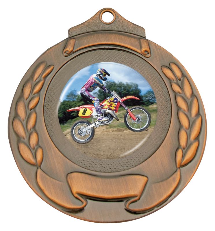 M861B-K117 Motocross Bronze Medal 5.2cm