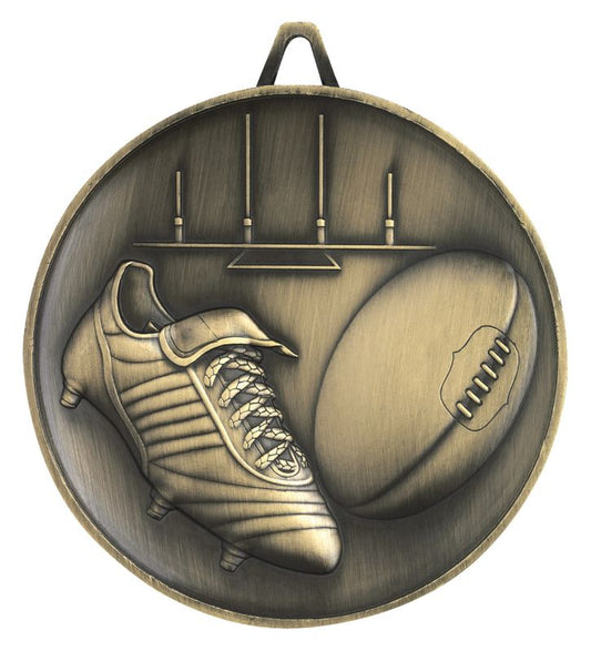 M9312 Heavyweight Footy Medal 6.2cm