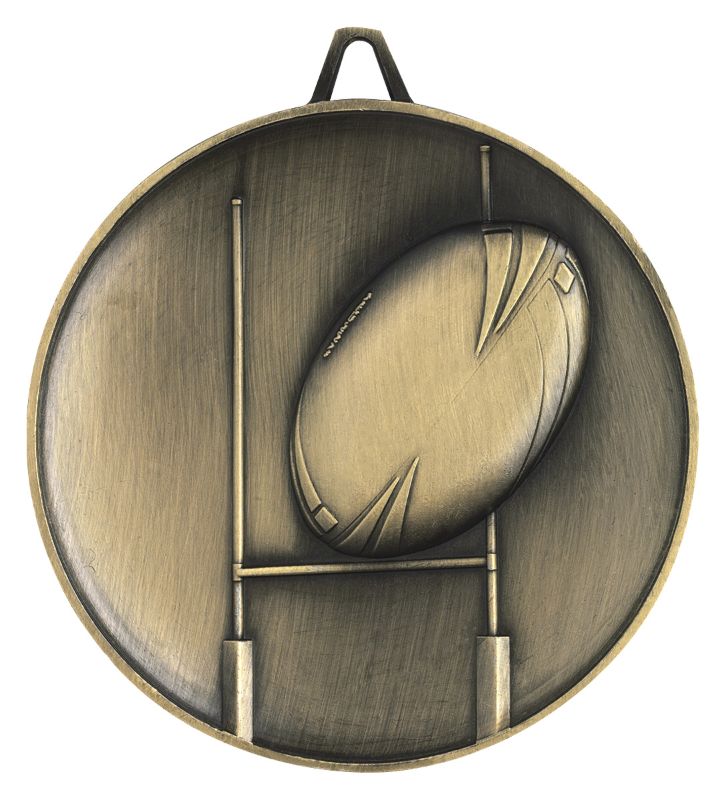 M9313 Heavyweight Rugby Medal 6.2cm