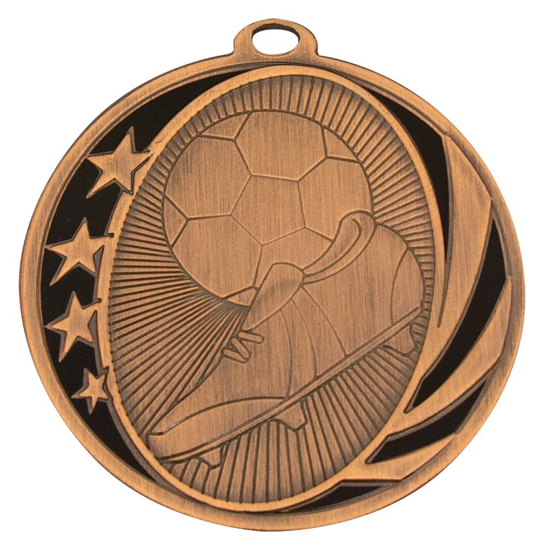 MB904B Football Midnight Medal Bronze 4.8cm
