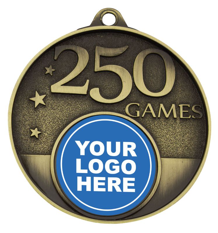 MC225G 250 Games Milestone Medal Gold 5.2cm