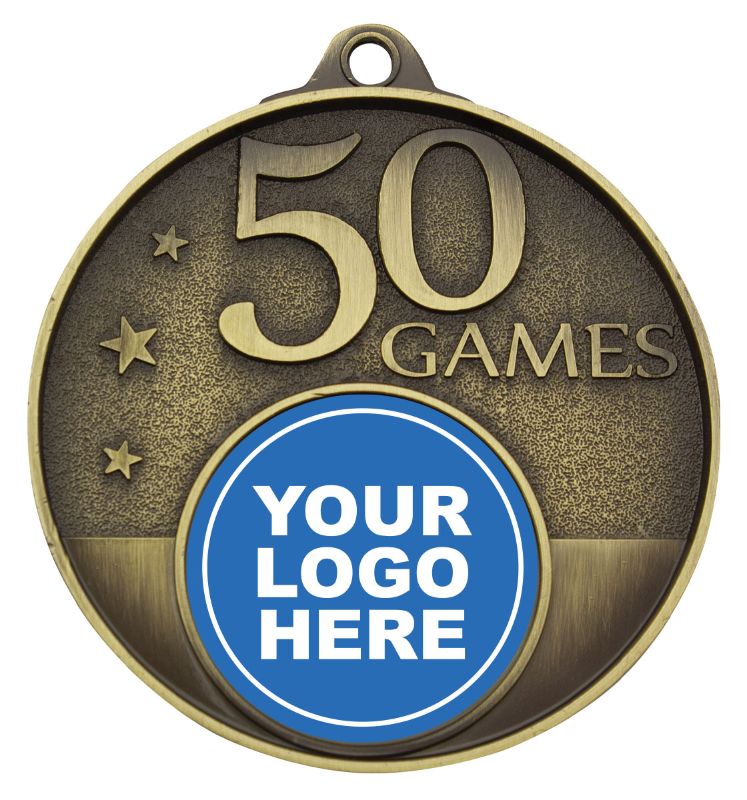 MC50G 50 Games Milestone Medal Gold 5.2cm
