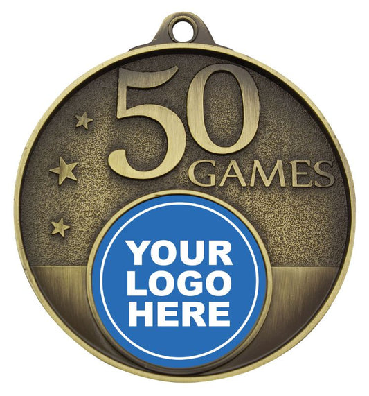 MC50G 50 Games Milestone Medal Gold 5.2cm