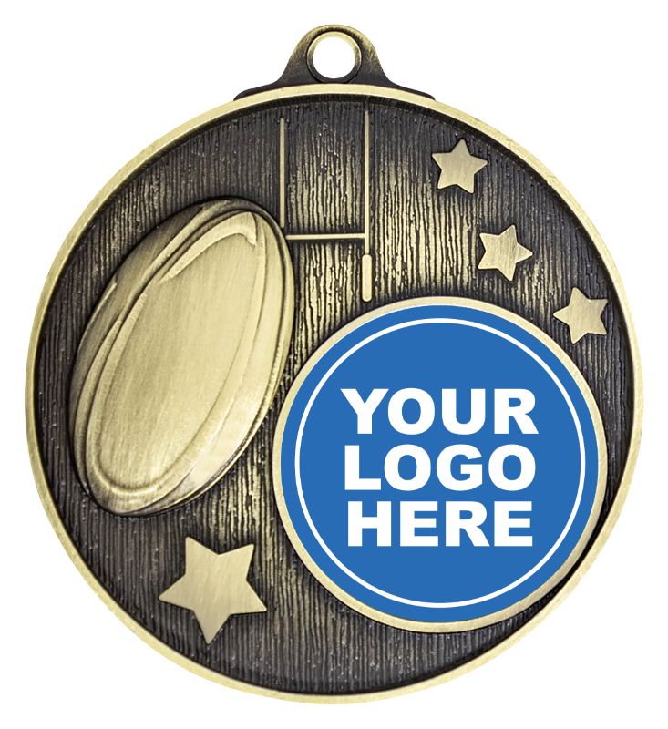 MC613G Club Rugby Gold Medal 5.2cm
