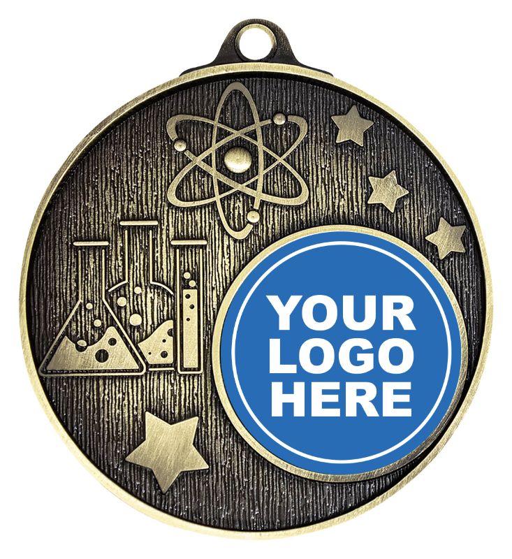 MC619G Logo Science Gold Medal 5.2cm