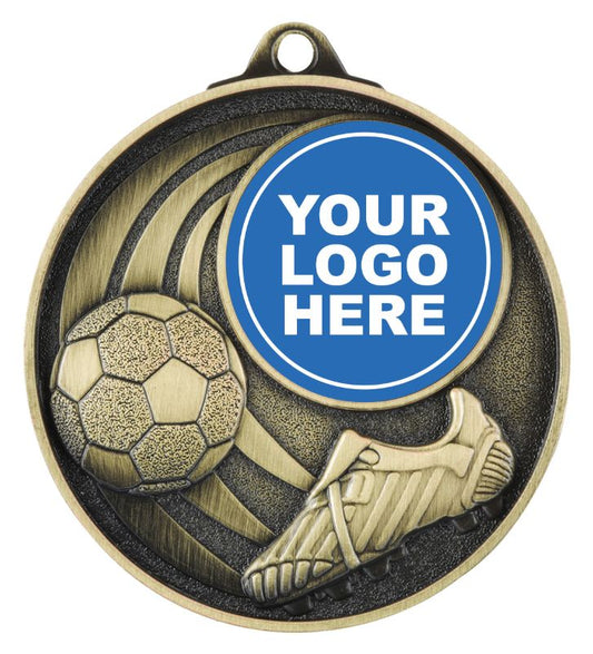 MC904G Logo Football Gold Medal 5.2cm