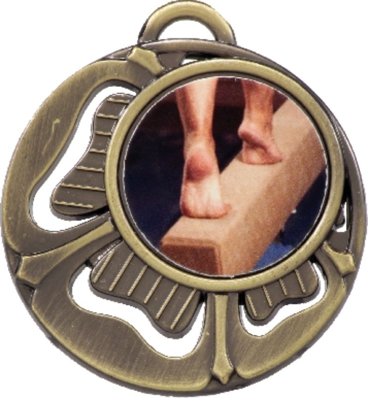 MD464G Medal Charm Gold 4.5cm
