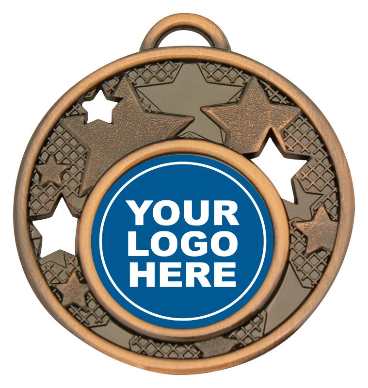 MD466B Multi-Stars Medal Bronze 5cm
