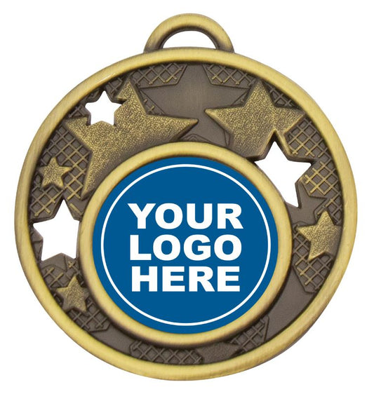MD466G Multi-Stars Medal Gold 5cm