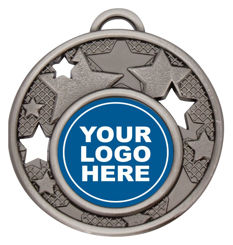 MD466S Multi-Stars Medal Silver 5cm