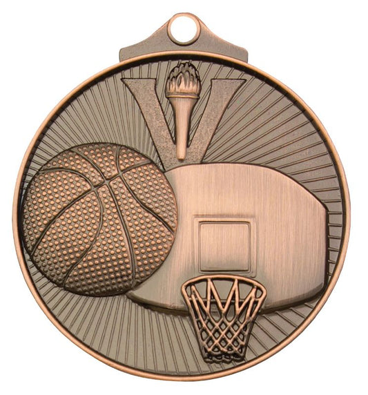 MD907B Basketball Medal Bronze 5.2cm