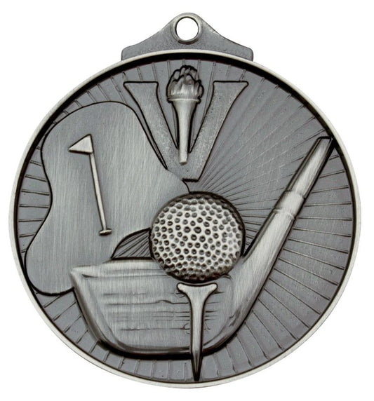 MD909S Golf Medal Silver 5.2cm