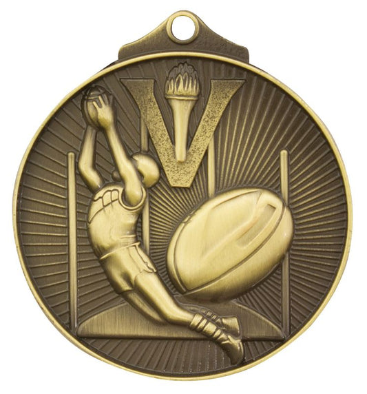 MD912G Aussie Rules Medal Gold 5.2cm