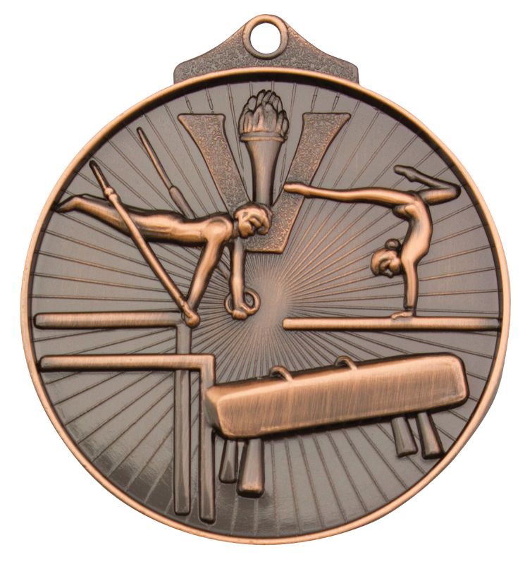 MD914B Gymnastics Medal Bronze 5.2cm