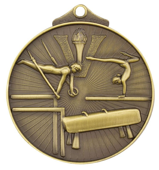 MD914G Gymnastics Medal Gold 5.2cm