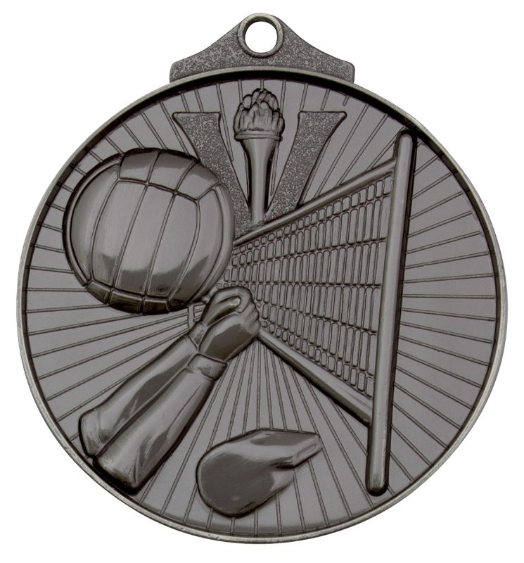 MD915S Volleyball Medal Silver 5.2cm