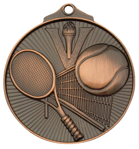 MD918B Tennis Medal Bronze 5.2cm