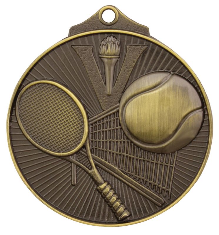 MD918G Tennis Medal Gold 5.2cm
