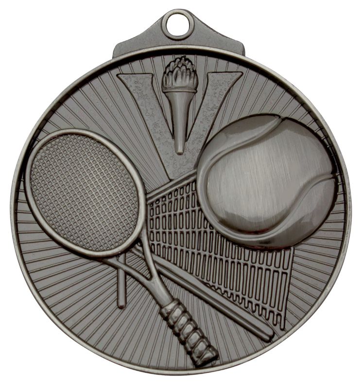 MD918S Tennis Medal Silver 5.2cm